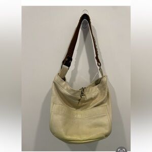 Tylie Malibu
•Women Soft Creamy White Hobo Purse
•Rhinestone Leather Strap